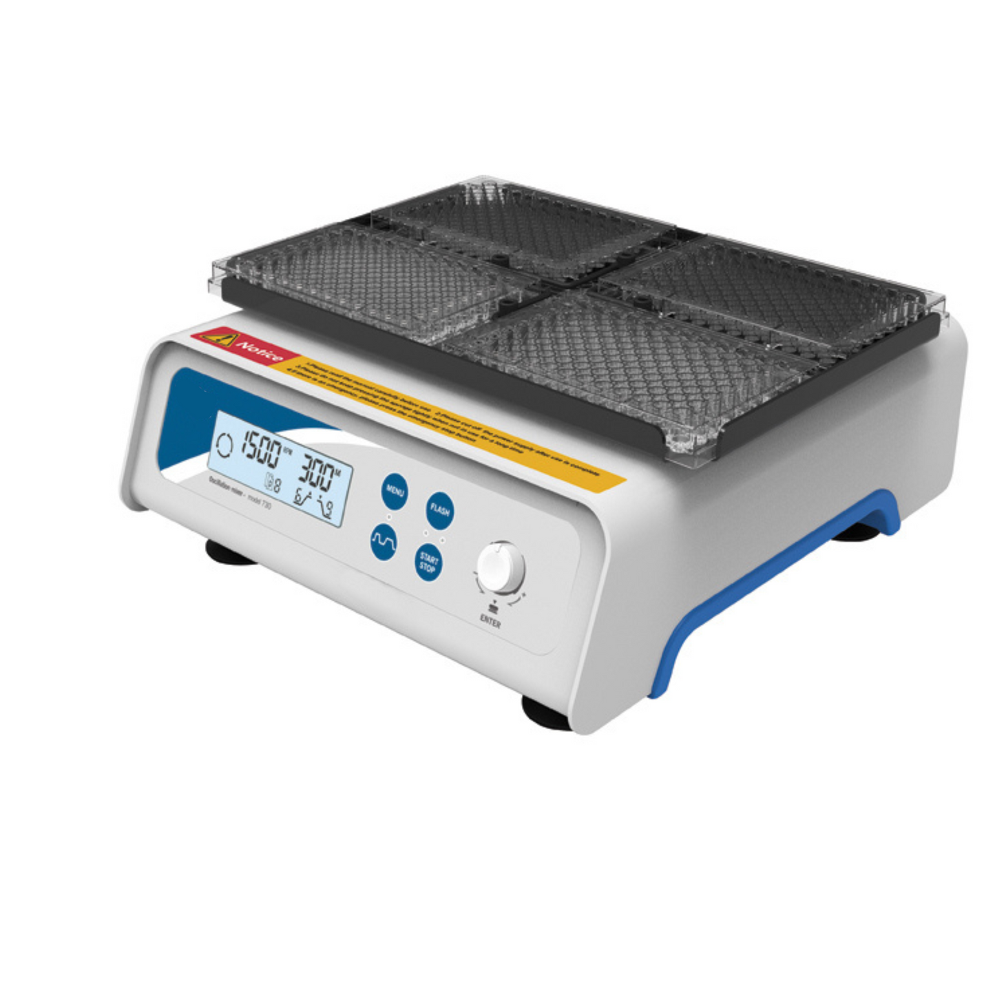 Agitateur de microplaques compact, facile à utiliser, sûr, stable et silencieux.
Ecran LCD de 3 pouces, affichage en temps réel de l'état du système et des paramètres de fonctionnement.