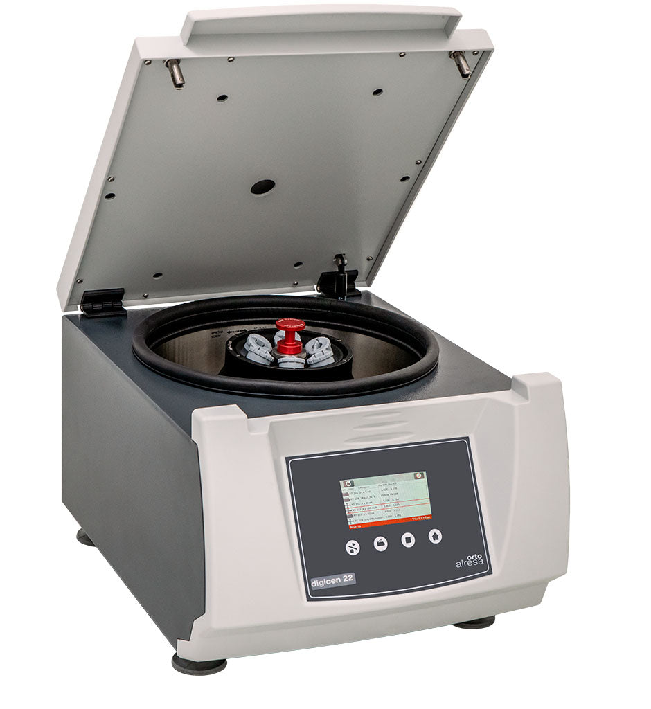 Centrifugeuse disposant de plusieurs rotors avec une large gamme de réducteurs qui permettent de travailler avec des volumes allant de 0,2 ml. à 100 ml. avec des options angulaires et oscillantes.