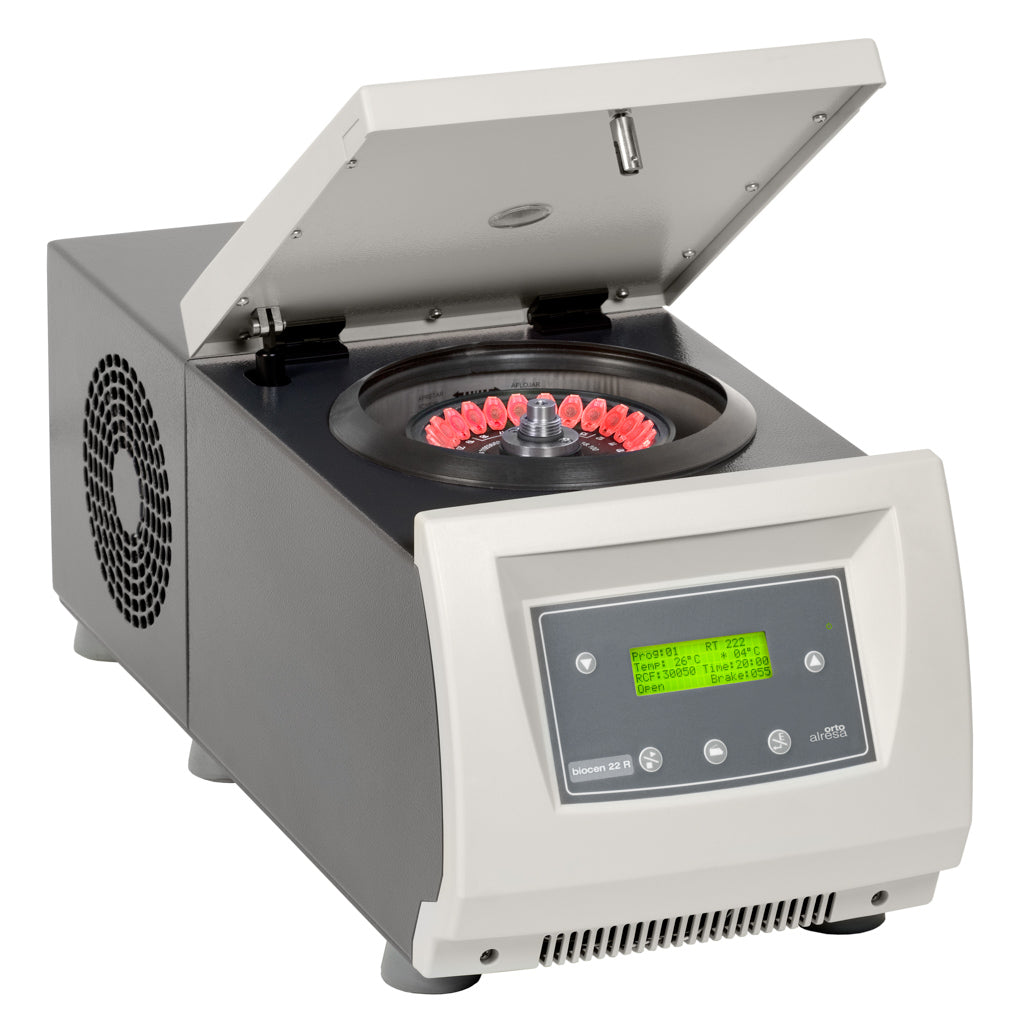La centrifugeuse Biocen 22 est notre choix pour les utilisateurs qui ont besoin d’une microcentrifugeuse avec des applications possibles pour le microhématocrite et les microtubes.