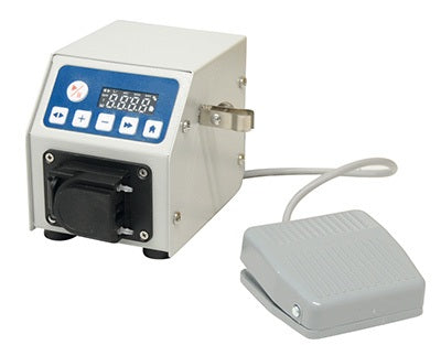 Compatible avec différents types de têtes de pompe (non inclus). Dispose de 4 modes de travail intelligents : transmission, quantitatif, temporisation, temporisation quantitative. Peut être utilisé aussi bien en laboratoire que dans l'industrie.