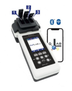 Le photomètre PoolLab 2.0 est la solution idéale pour l’analyse professionnelle de l’eau des piscines et des spas. La cuvette triple permet d'analyser 3 paramètres simultanément