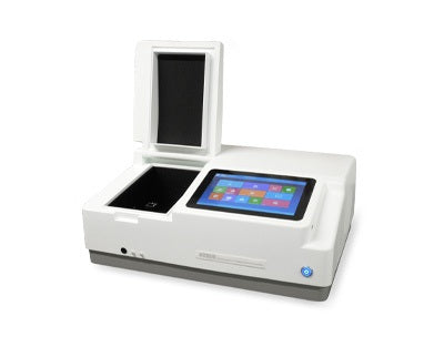 Spectrophotomètre UV/Vis , double faisceau
Le réseau holographique de 1200 l/mm à faible lumière parasite et la conception optimisée du système optique à double faisceau garantissent une plus grande précision de mesure.