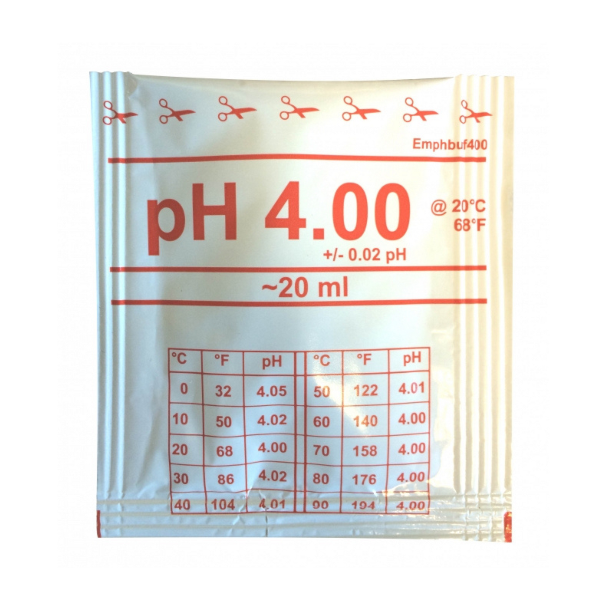 Nous vous proposons nos solutions de calibration. Boite de 25 sachets en aluminium de 20 ml. Très pratique sur le terrain ou au laboratoire, vous permet d'avoir une solution de calibration fraiche pour chaque étalonnage de vos appareils.