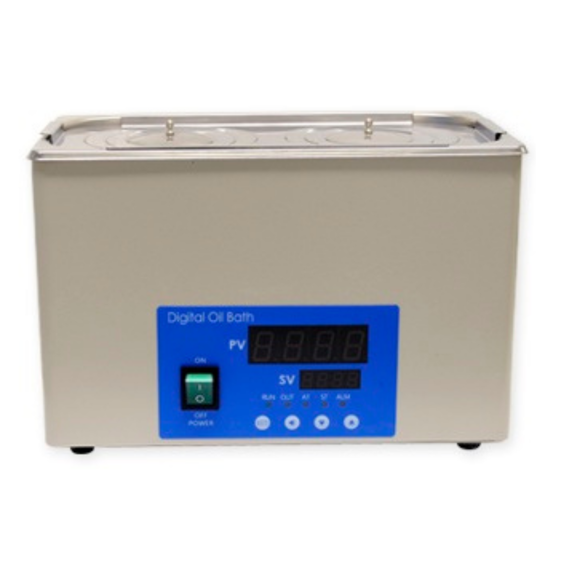 Bain à huile pour laboratoire de capacité: 5L (cuve d'une pièce) avec Sélection digitale de Température et du temps.