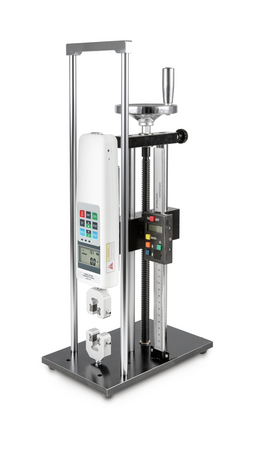 Banc d'essai robuste pour applications de laboratoire, manuel ou motorisé pour la mesure des forces de traction et de compression