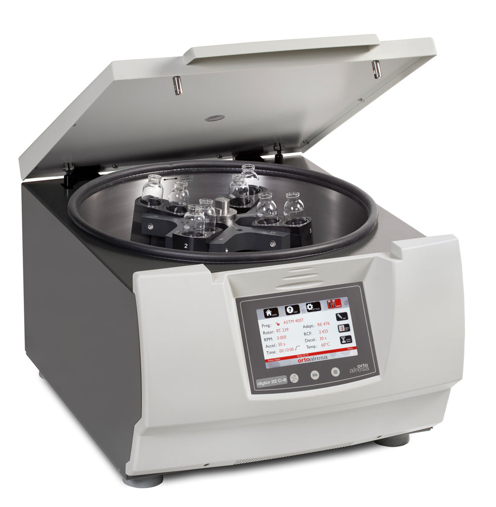 Centrifugeuse de paillasse pour des applications spécialisées : tissu cellulaire, essence, lait, huile ....