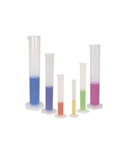 Eprouvette graduée&nbsp; de haute qualité en plastique pour les laboratoires de chimie et biologie .&nbsp;