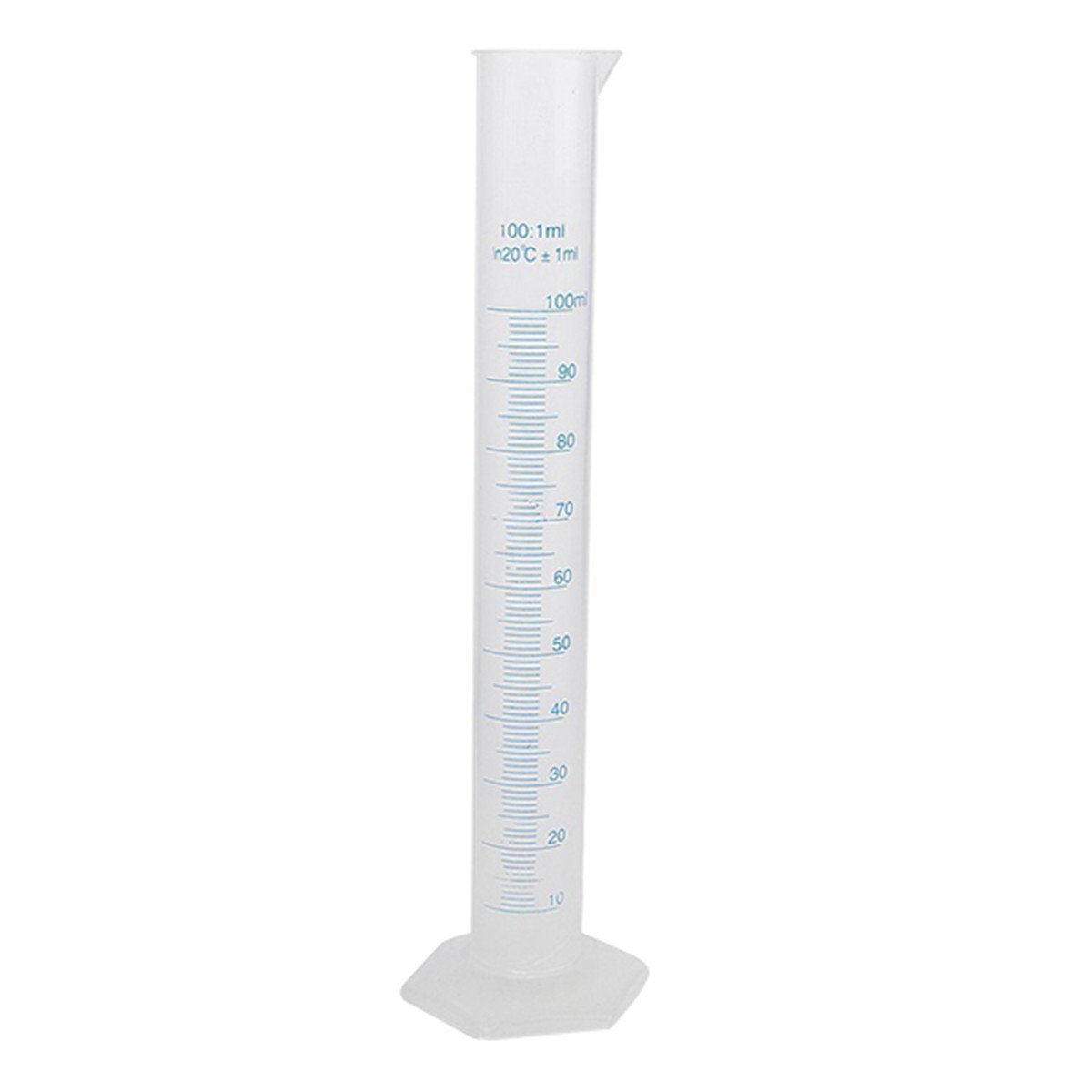 Eprouvette graduée&nbsp; de haute qualité en plastique pour les laboratoires de chimie et biologie .&nbsp;