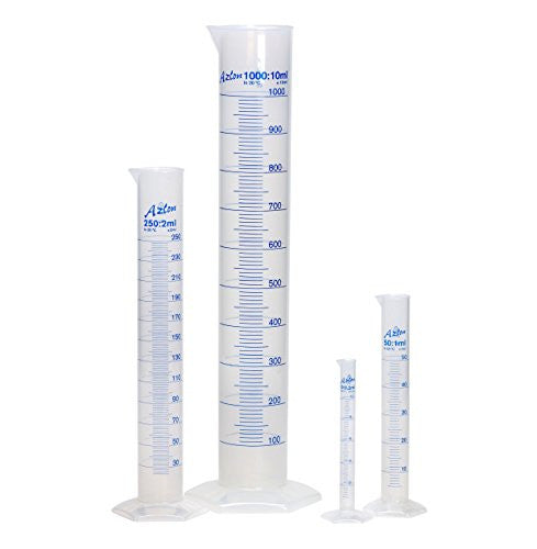 Eprouvette graduée&nbsp; de haute qualité en plastique pour les laboratoires de chimie et biologie .&nbsp;