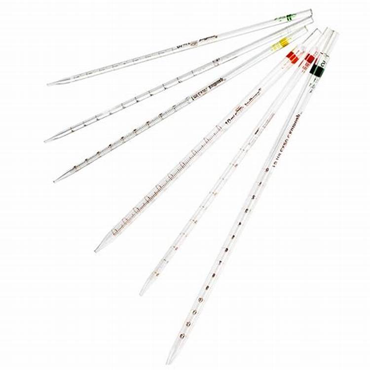 Pipettes graduées ou jaugées en verre  de qualité supérieure. De classe A ou B, avec ou sans boule de sécurité